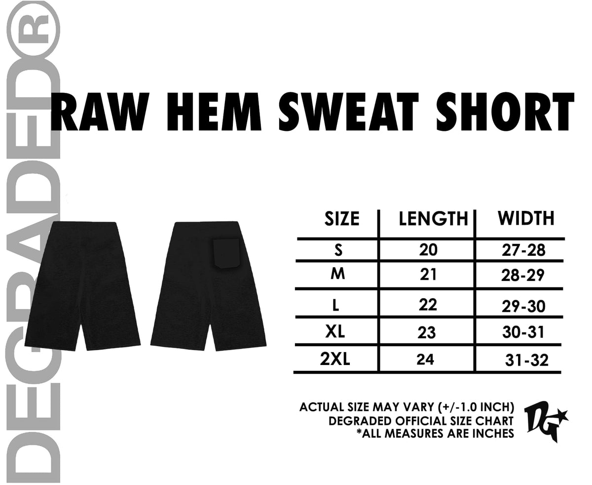RAW HEM CG SWEAT SHORT