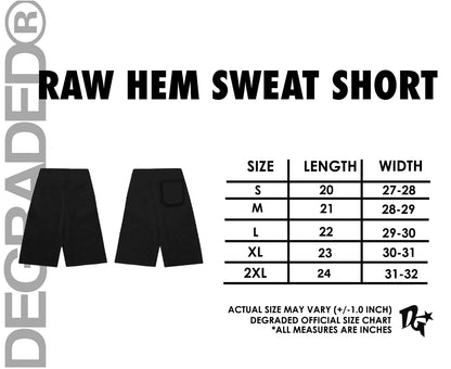 RAW HEM CG SWEAT SHORT